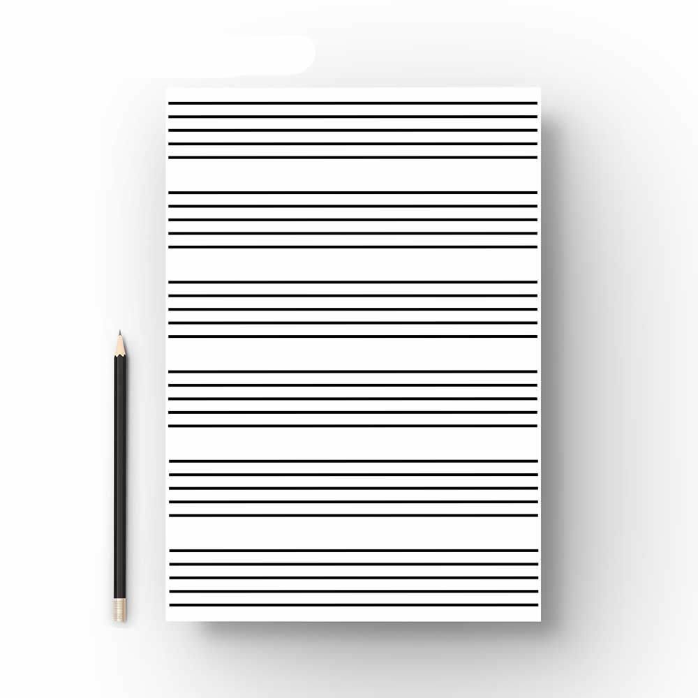 Music Manuscript A4 Exercise Book