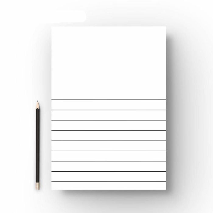 Half blank/half lined A4 Exercise Book Green Cover