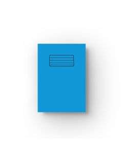 Half blank/half lined A5 Exercise Book - Blue Cover