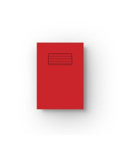 Lined School Sized Exercise Book - 60 Pages - Red Cover