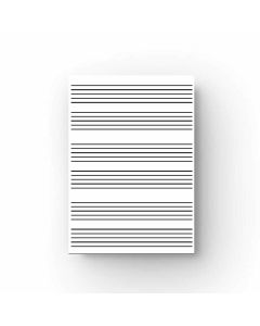 A4 Loose Leaf Sheets Music Manuscript - 100 pages