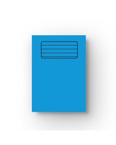 Half blank/half lined A4 Exercise Book - Blue Cover