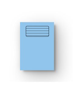 Half blank/half lined A4 Exercise Book - Light Blue Cover