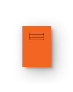 Lined School Sized Exercise Book - 60 Pages - Orange Cover