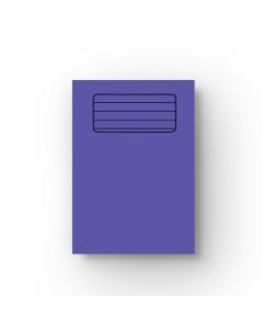 Half blank/half lined A4 Exercise Book - Purple Cover