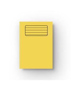 Lined A4 Exercise Book - Yellow Cover