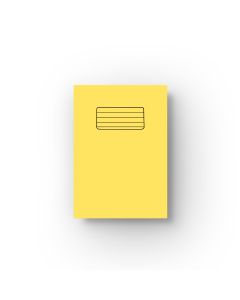 Lined School Sized Exercise Book - 60 Pages - Yellow Cover