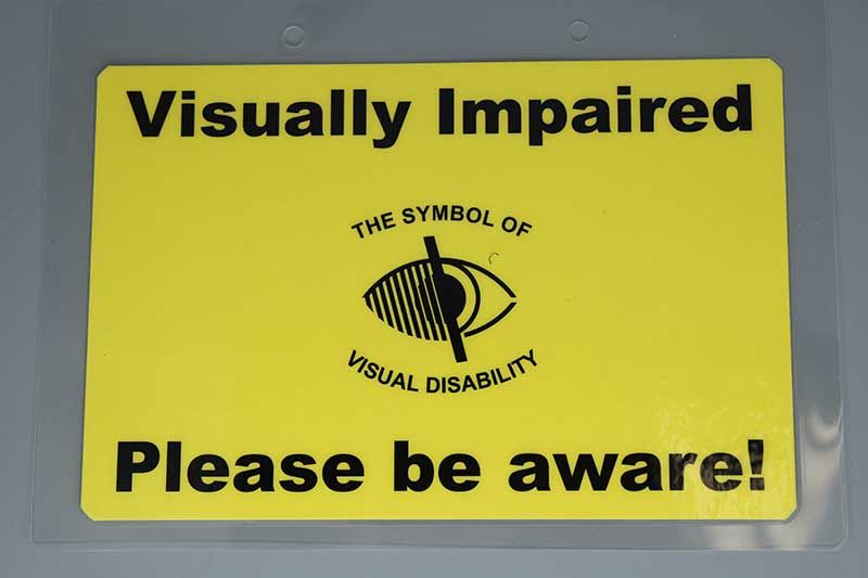 Raise Awareness with Our High‑Contrast Hanging Sign